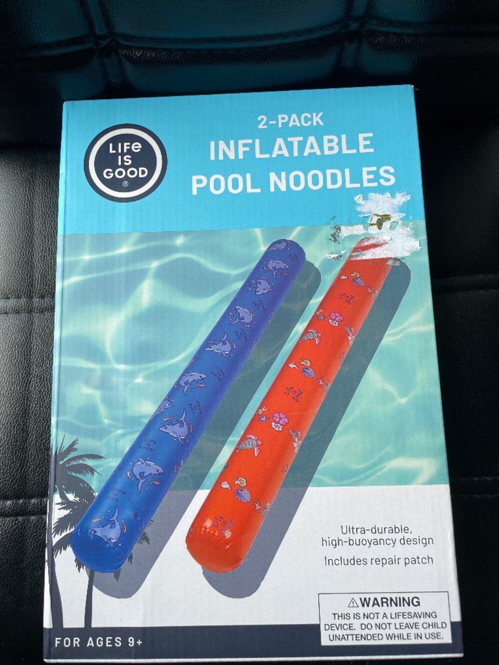 Life is Good 2-Pack Inflatable Pool Noodles-NWT